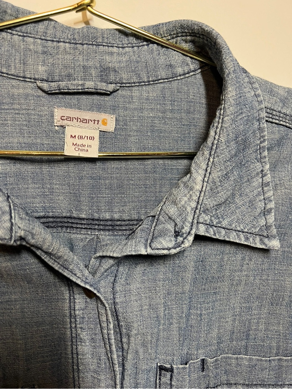 Carhartt Light Blue Chambray Button-Up Shirt